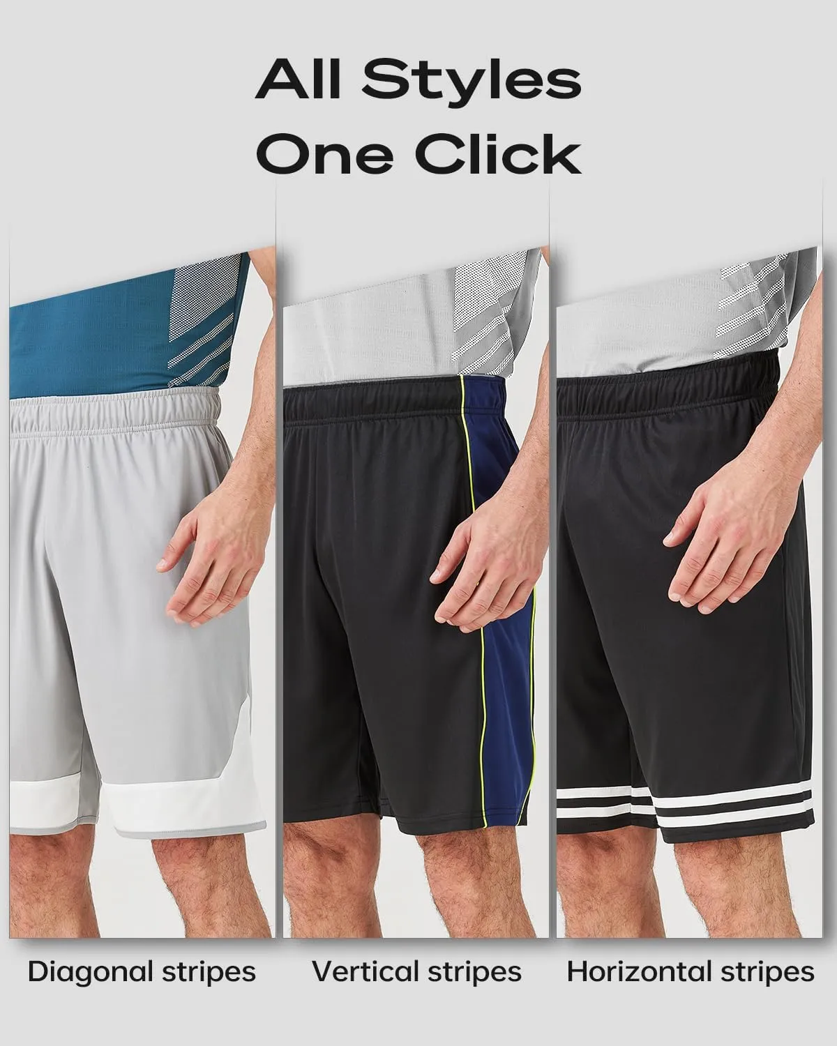 5 Pack Men's Athletic Shorts5PC Basketball Shorts with PocketsCasual Summer Shorts for Men