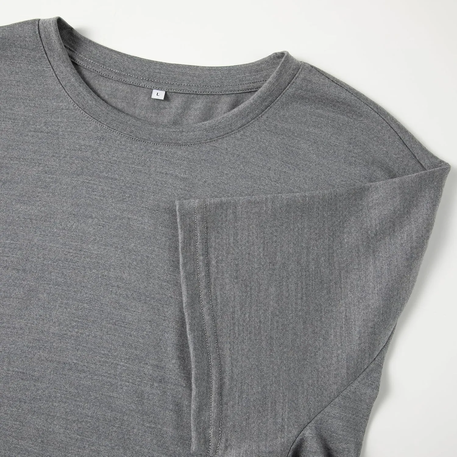 90S Thread Count 100% Merino Wool Lightweight Base Layer T-Shirt, Unisex Ultrafine 90S Thermal Breathable T-Shirt