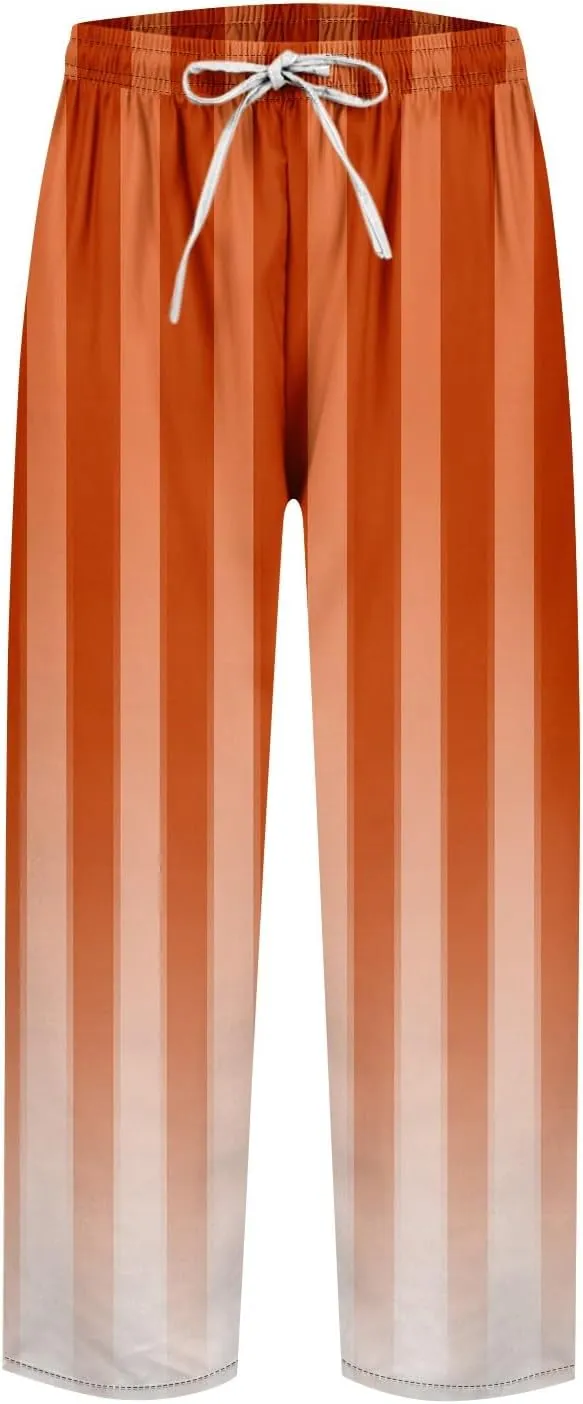 ADHOWBEW Plus Size Capri Pants for Women Dressy Flowy High Waist Casual Cotton Lounge Trendy Summer Bottoms with Pockets