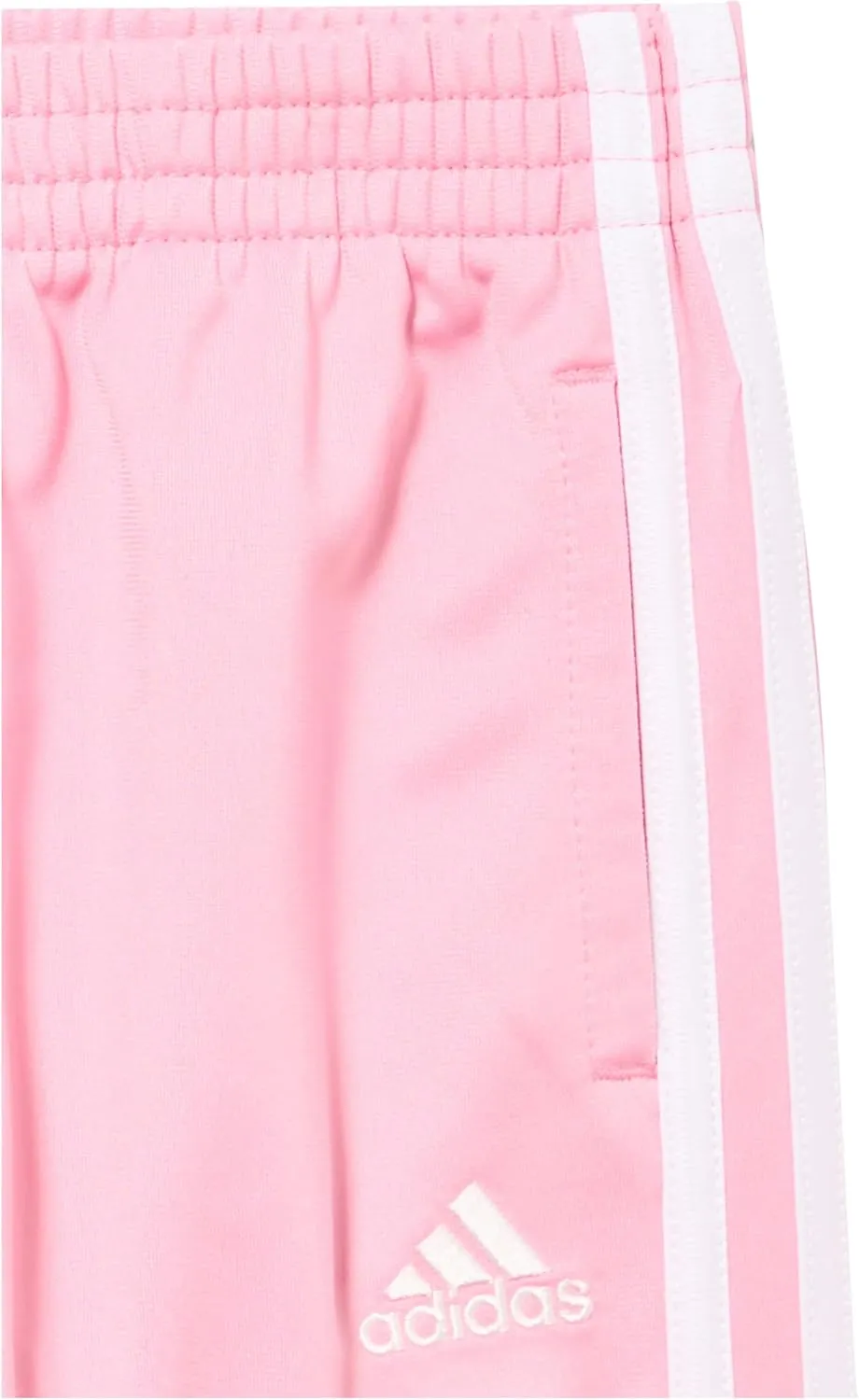 adidas Little Girl's Zip Front Classic Tricot Jacket and Joggers Set