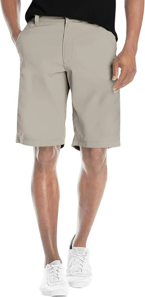 Agile Mens Casual Summer Flat Front Essential Stretch Shorts/Cargo Shorts with Pockets