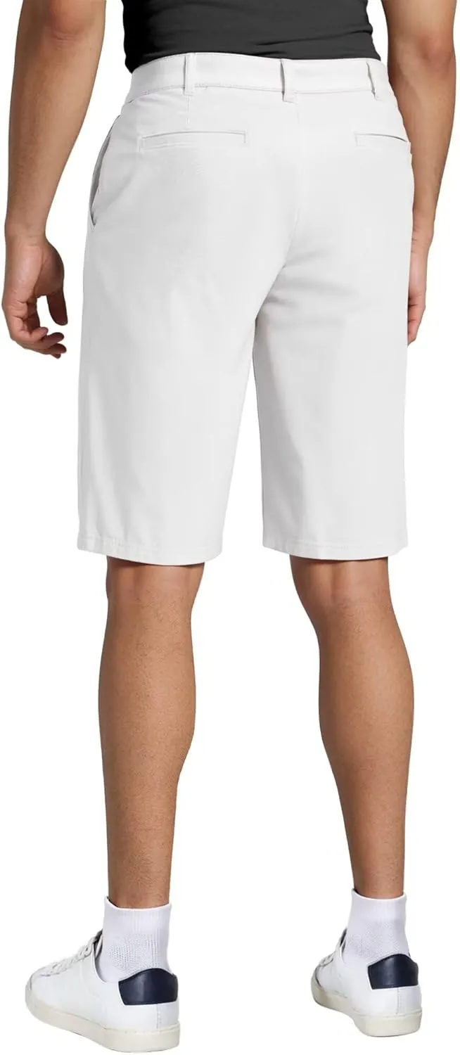 Agile Mens Casual Summer Flat Front Essential Stretch Shorts/Cargo Shorts with Pockets