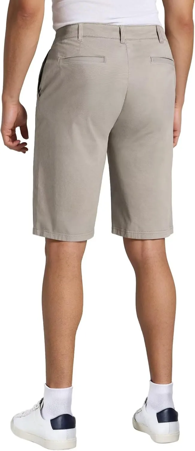 Agile Mens Casual Summer Flat Front Essential Stretch Shorts/Cargo Shorts with Pockets
