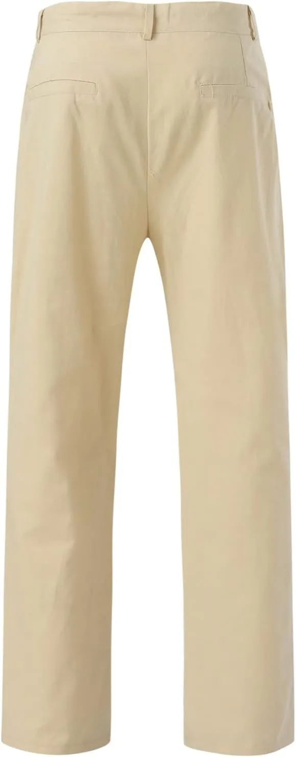 aihihe Mens Navy Casual Pants Pleated Work Pants for Men Men Straight fit Mens Slim fit Dress Pants Stretch Dress Pants