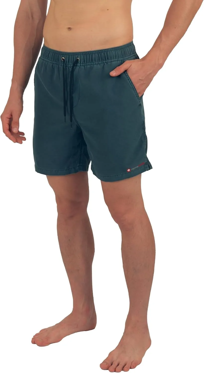 Alpine Swiss Mens Swim Shorts Beach Trunks Boardshorts Volley Shorts Quick Dry Swimwear