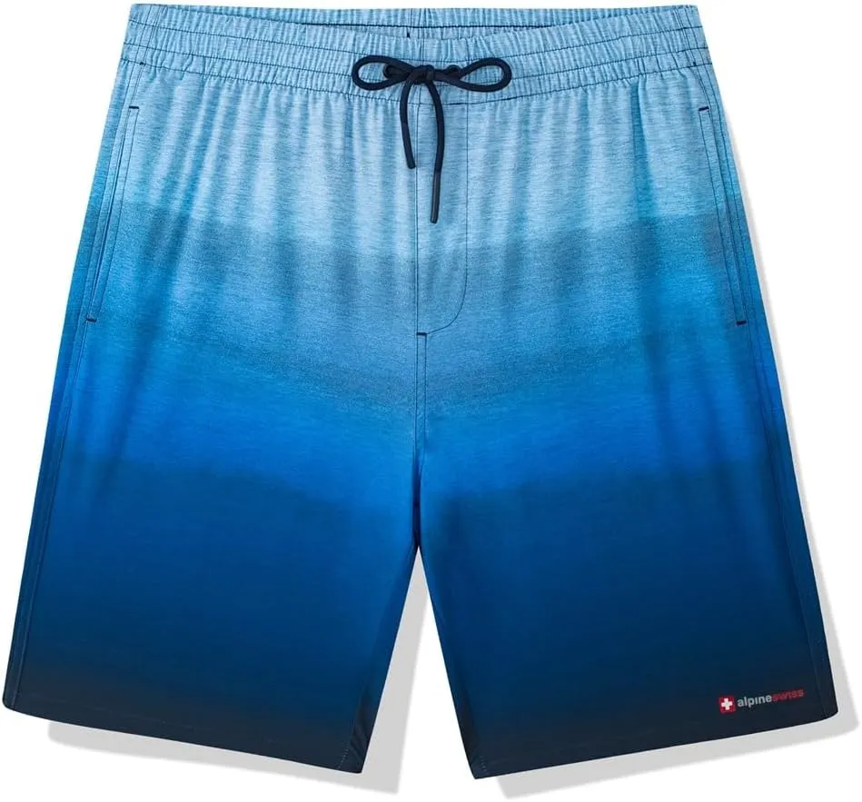 Alpine Swiss Mens Swim Shorts Beach Trunks Boardshorts Volley Shorts Quick Dry Swimwear