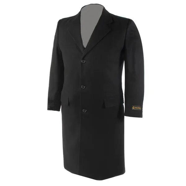 Anchor Uniform 207MW Men's Lancaster Single Breasted 100% Wool Topcoat