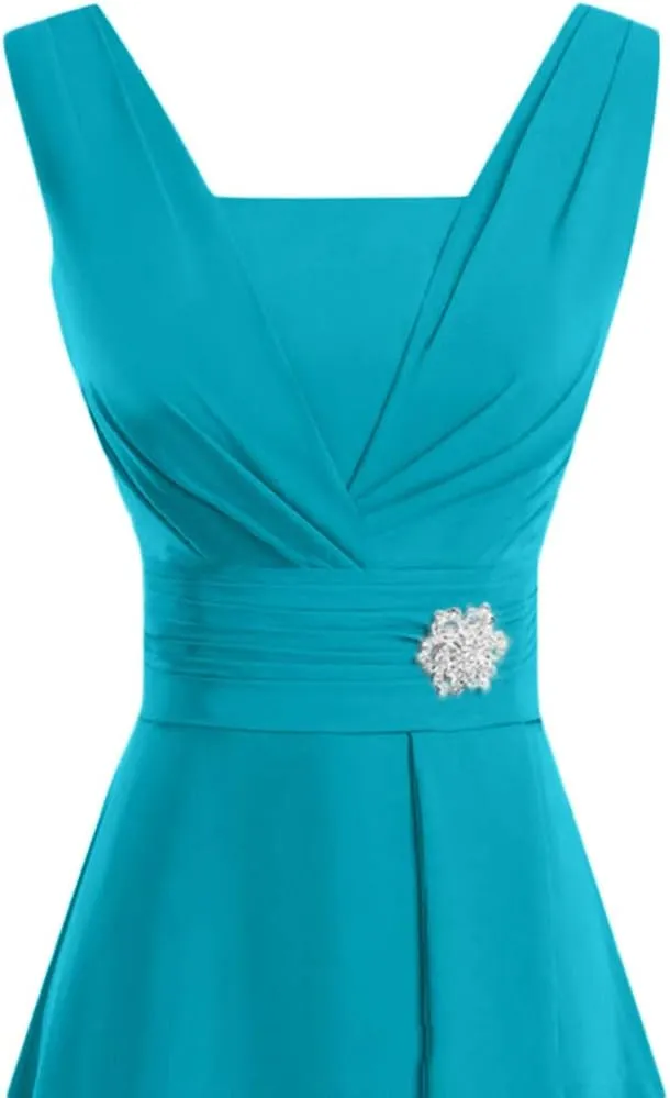 Aniywn Women Formal Wedding Bridesmaid Dress Plus Size High-Waist Party Ball Prom Gown Cocktail Dress