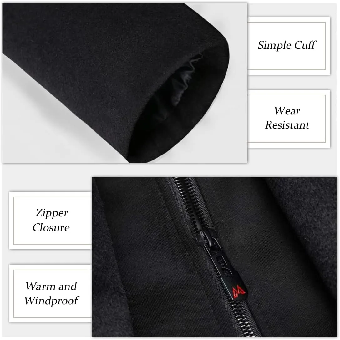 APTRO Men's Wool Trench Coat Winter Hoodie Coat Premium Business Wool Jacket