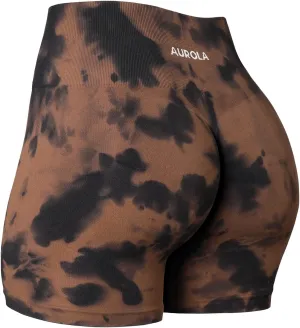 AUROLA Dream Tie Dye Workout Shorts for Women Seamless Scrunch Soft Active Shorts