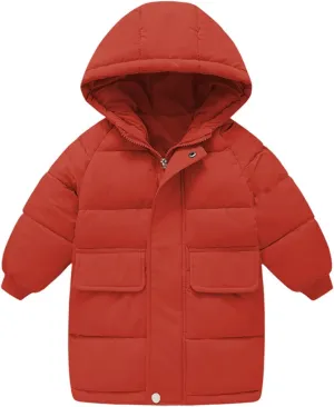 Baby Boys Girls Winter Coats Warm Cotton Hooded Padded Down Jacket Windproof Snowsuit Clothing