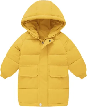 Baby Boys Girls Winter Coats Warm Cotton Hooded Padded Down Jacket Windproof Snowsuit Clothing
