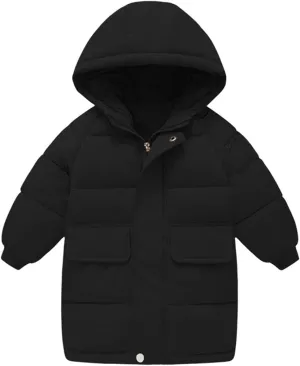 Baby Boys Girls Winter Coats Warm Cotton Hooded Padded Down Jacket Windproof Snowsuit Clothing