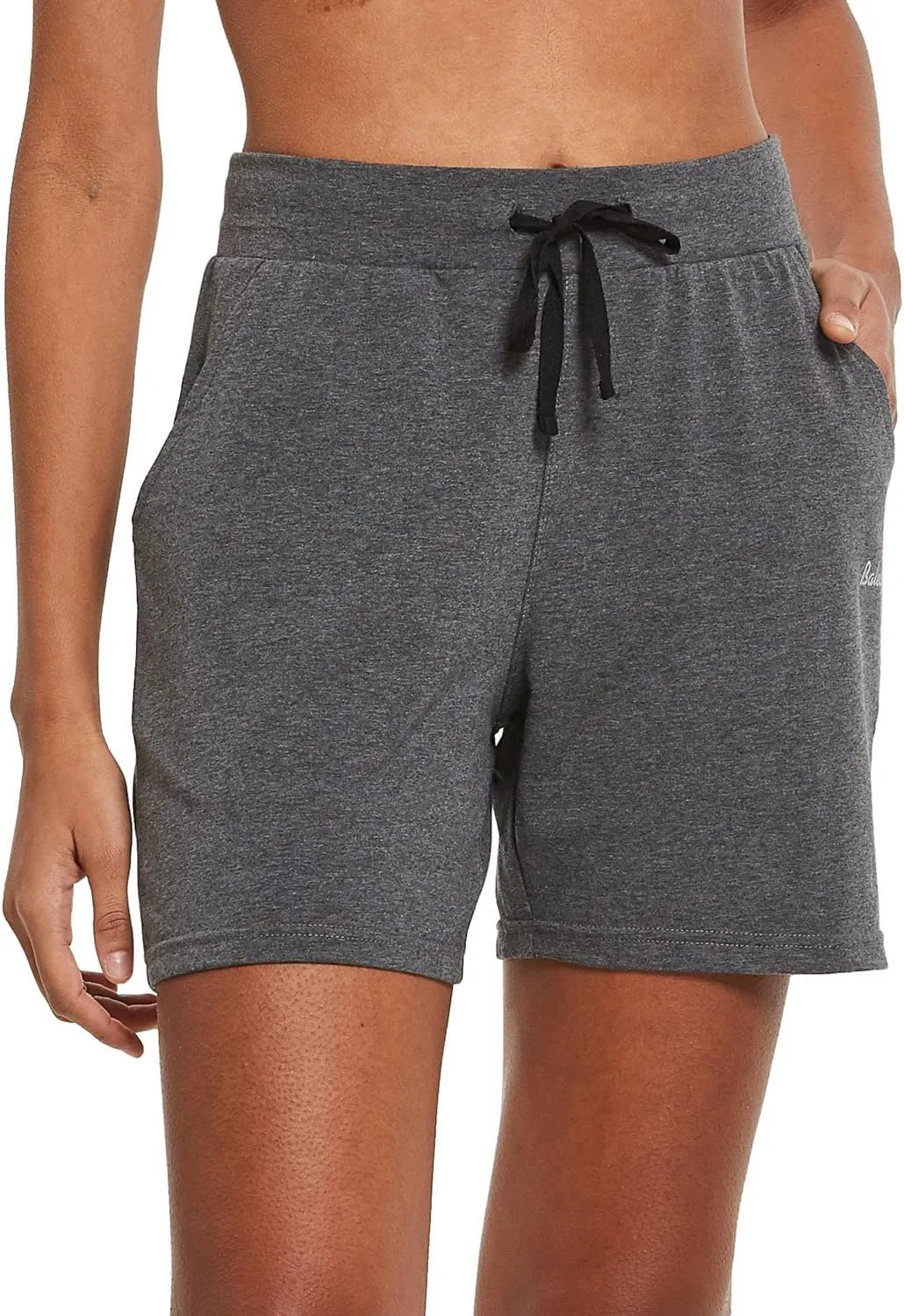baleaf Womens Lounge Shorts Cotton Sweat Athletic Shorts with Pockets High Waist Summer Casual