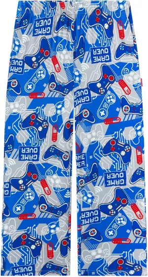 Bamboo Viscose Toddler Boys Wide Leg Pajama Pants Elastic Waist Pajama Bottom with Pockets