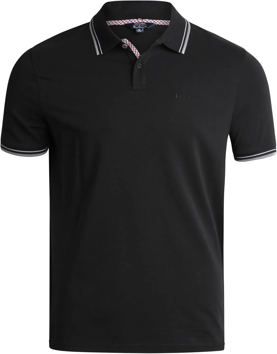 Ben Sherman Men's Polo Shirt - Regular Fit 2-Button Short Sleeve Shirt - Casual Stretch Polo for Men (S-XL)