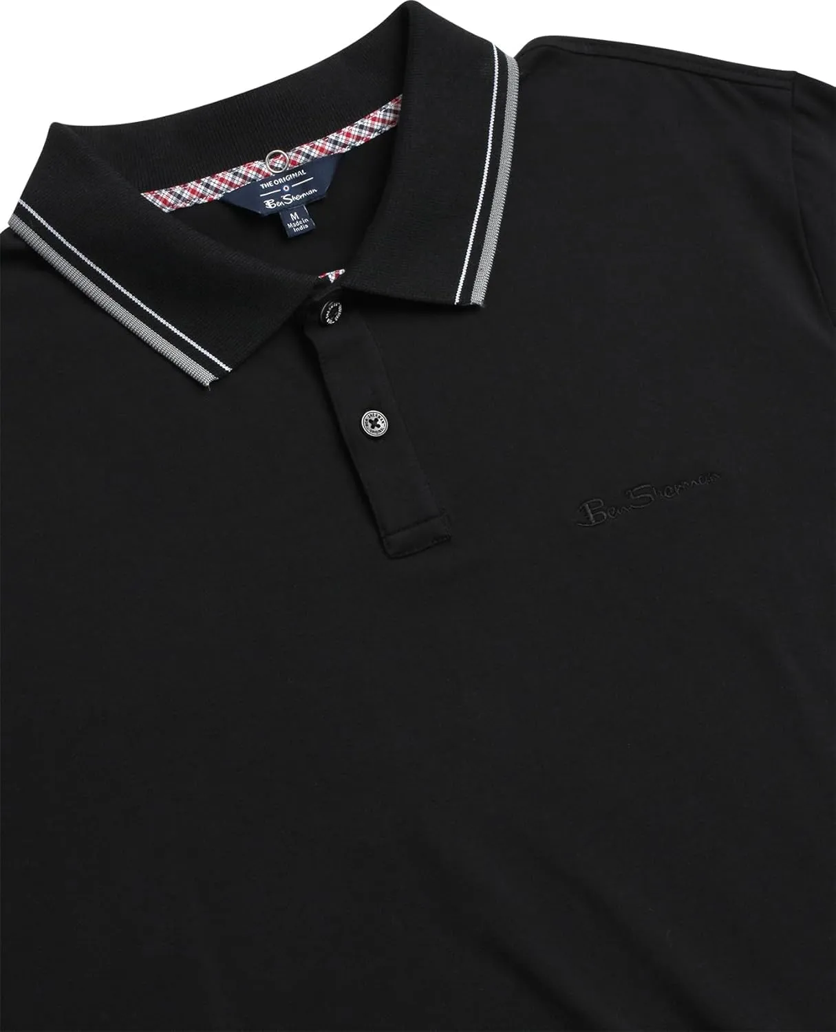 Ben Sherman Men's Polo Shirt - Regular Fit 2-Button Short Sleeve Shirt - Casual Stretch Polo for Men (S-XL)