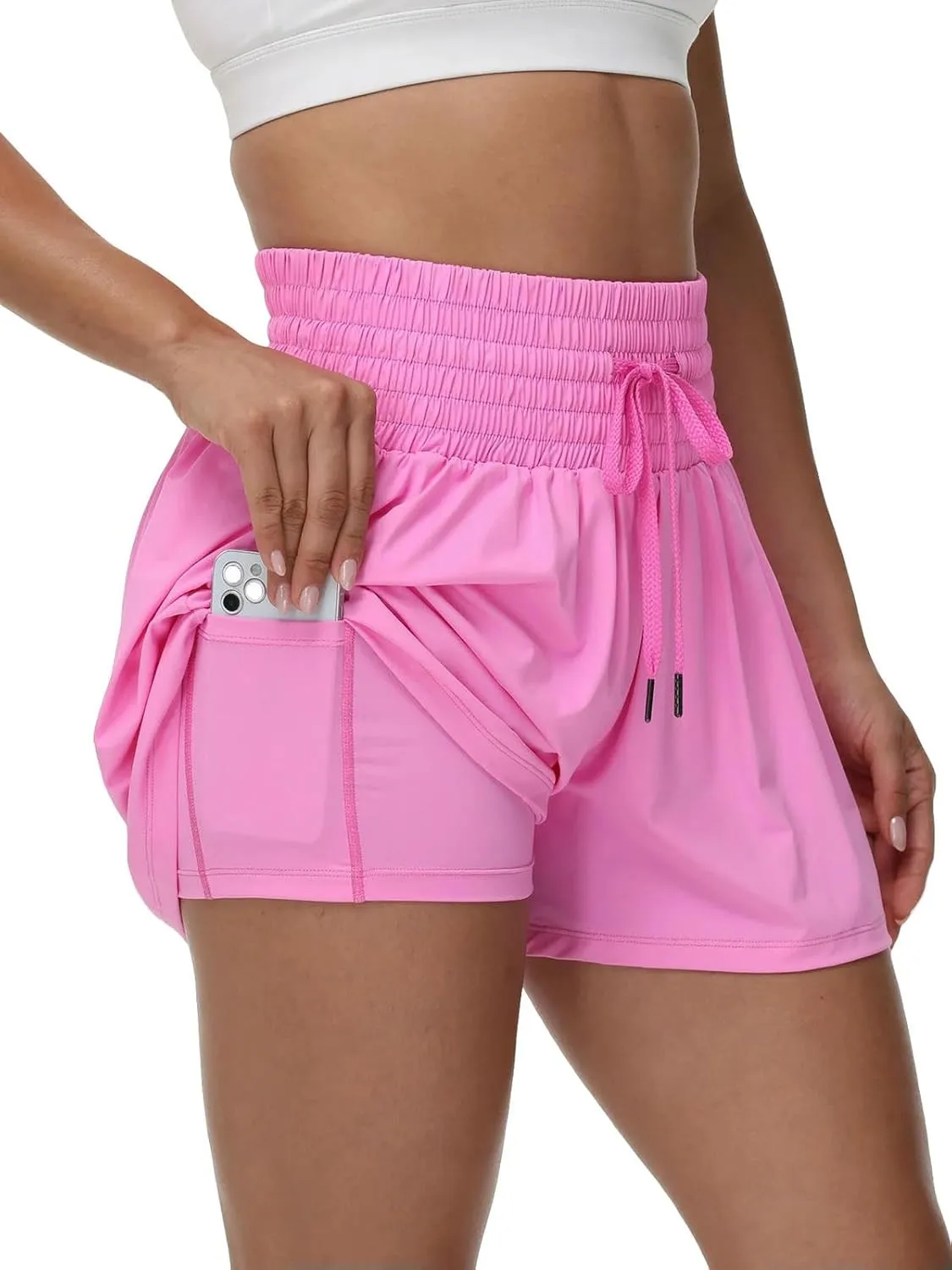 Biker Shorts Women Gym Athletic Yoga Workout Running Tennis Skort Golf Shorts Casual Summer