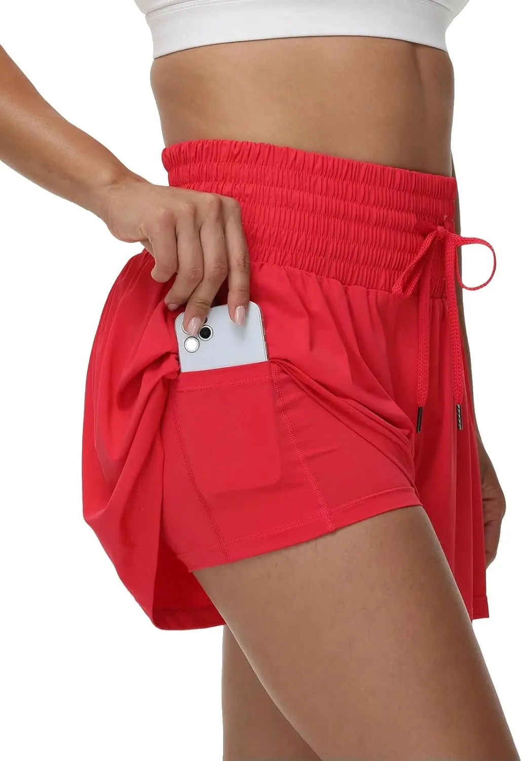 Biker Shorts Women Gym Athletic Yoga Workout Running Tennis Skort Golf Shorts Casual Summer