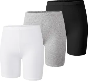 BOOPH Girls Volleyball Bike Shorts Toddler Kids Athletic Cartwheel Dance Compression Shorts 3 Pack
