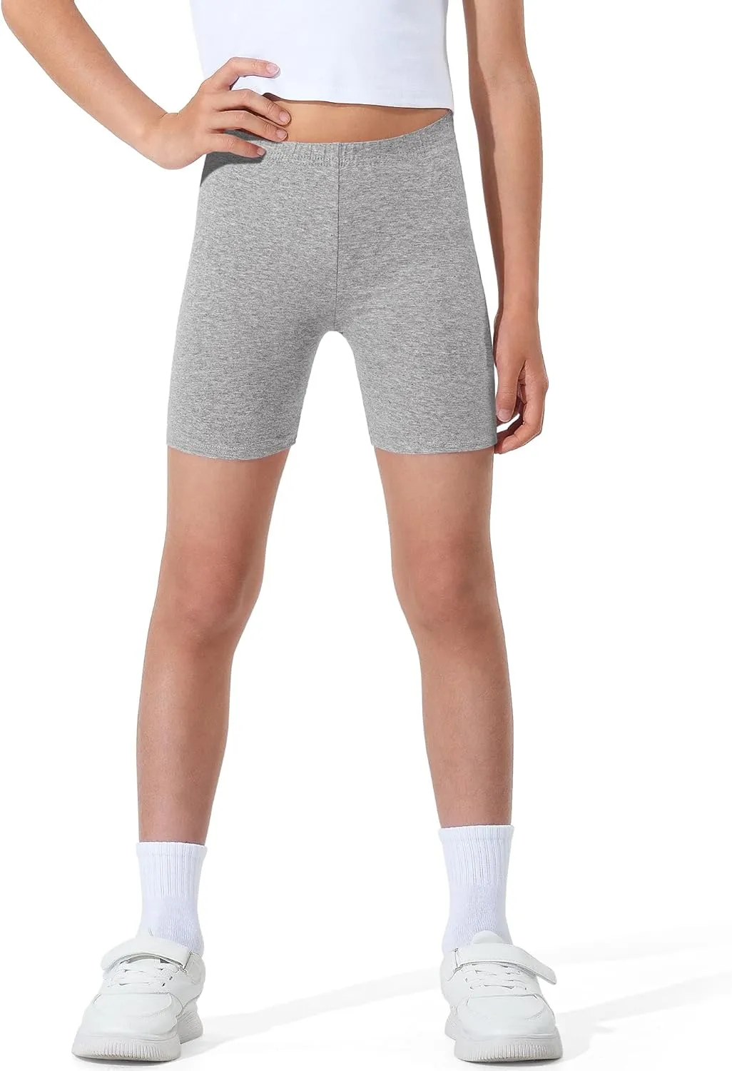 BOOPH Girls Volleyball Bike Shorts Toddler Kids Athletic Cartwheel Dance Compression Shorts 3 Pack