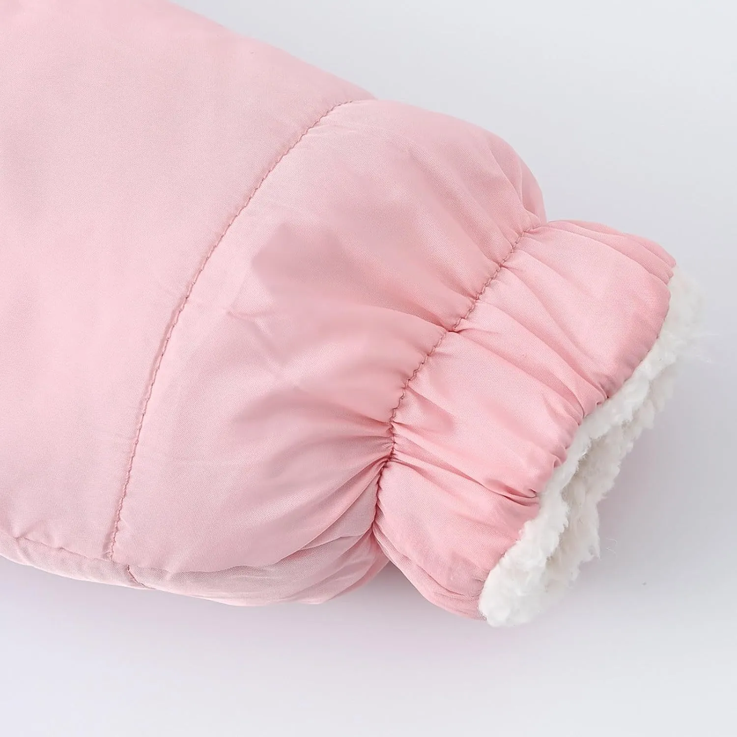 Boys And Girls Middle Children Solid Color Ears Cute Pocket Short Cotton Padded Children's Winter Coats for Tween Girls