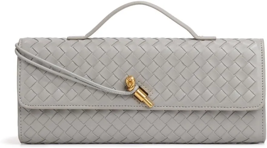 Braided Bag Shoulder Horizontal Clutch Bag Ladies Crossbody Bag
