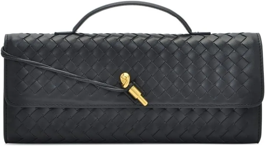 Braided Bag Shoulder Horizontal Clutch Bag Ladies Crossbody Bag
