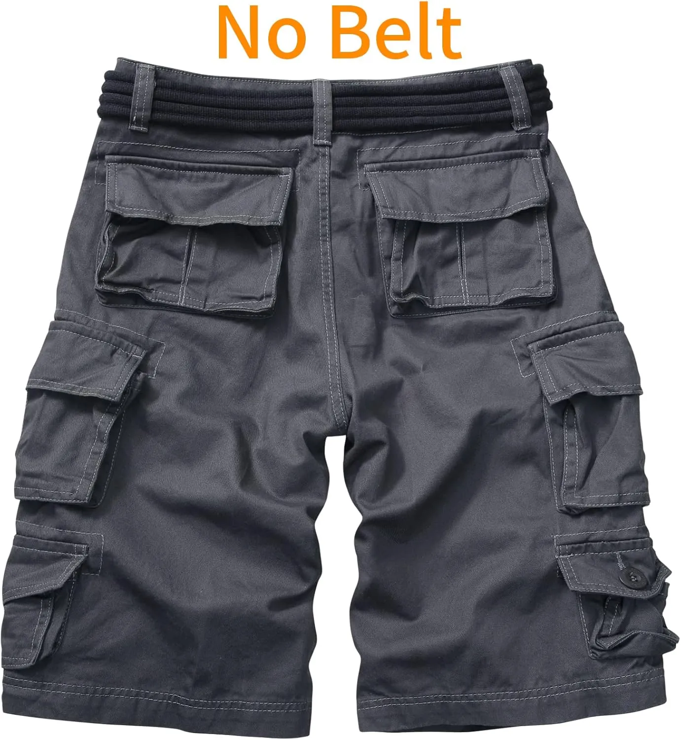Cargo Short for Men Relaxed Fit Camo Outdoor Hiking Work Cotton Casual Shorts with 9 Pockets No Belt