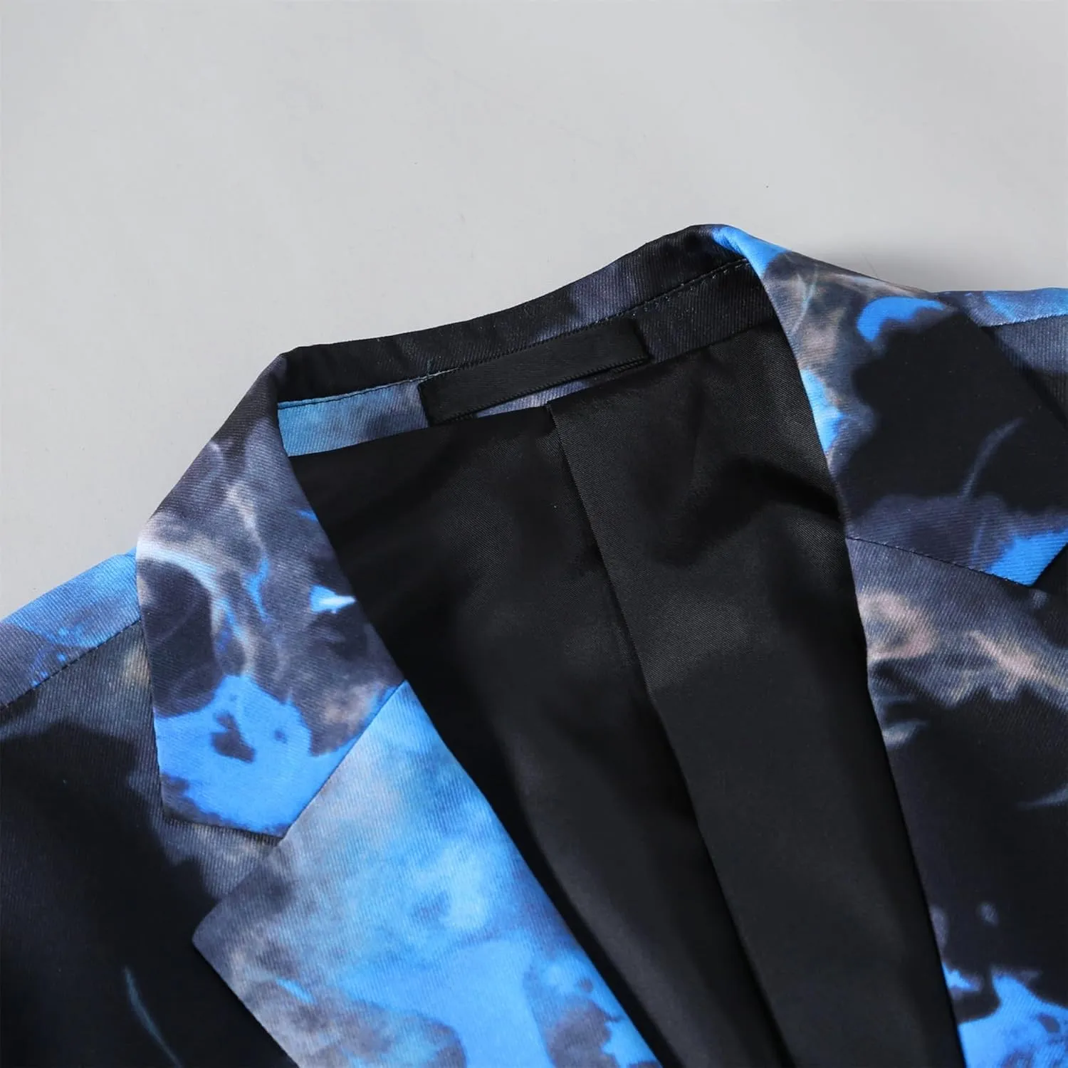 Cloudstyle Mens 2 Piece Floral Dress Suit Pattern Print Party Prom Tuxedo Suit Jacket Pants Set