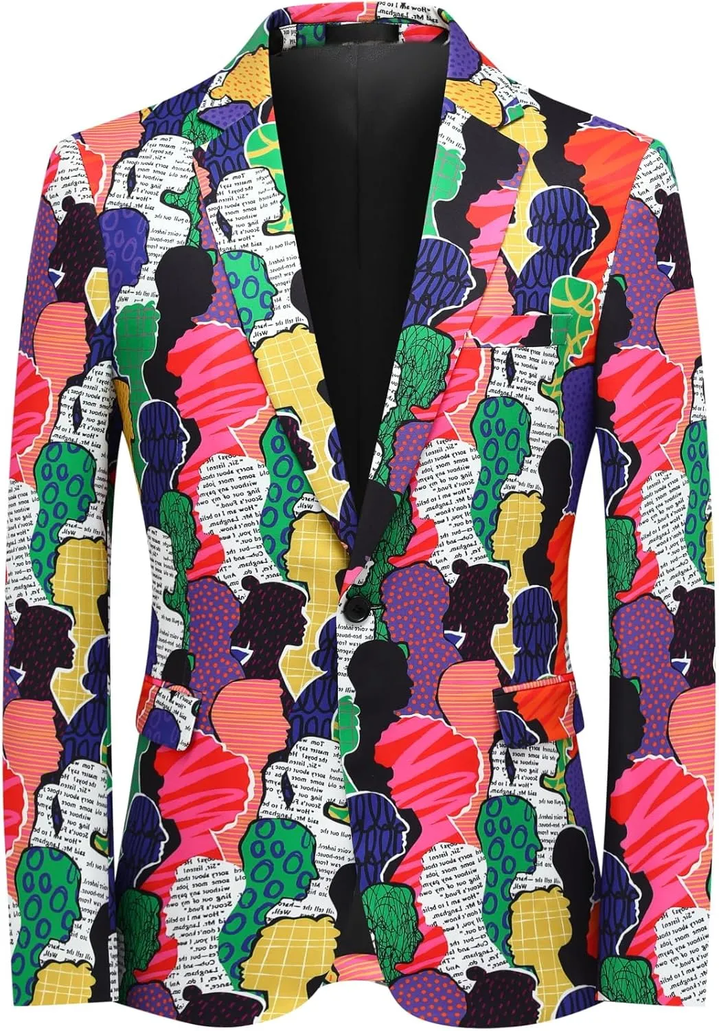 Cloudstyle Mens 2 Piece Floral Dress Suit Pattern Print Party Prom Tuxedo Suit Jacket Pants Set