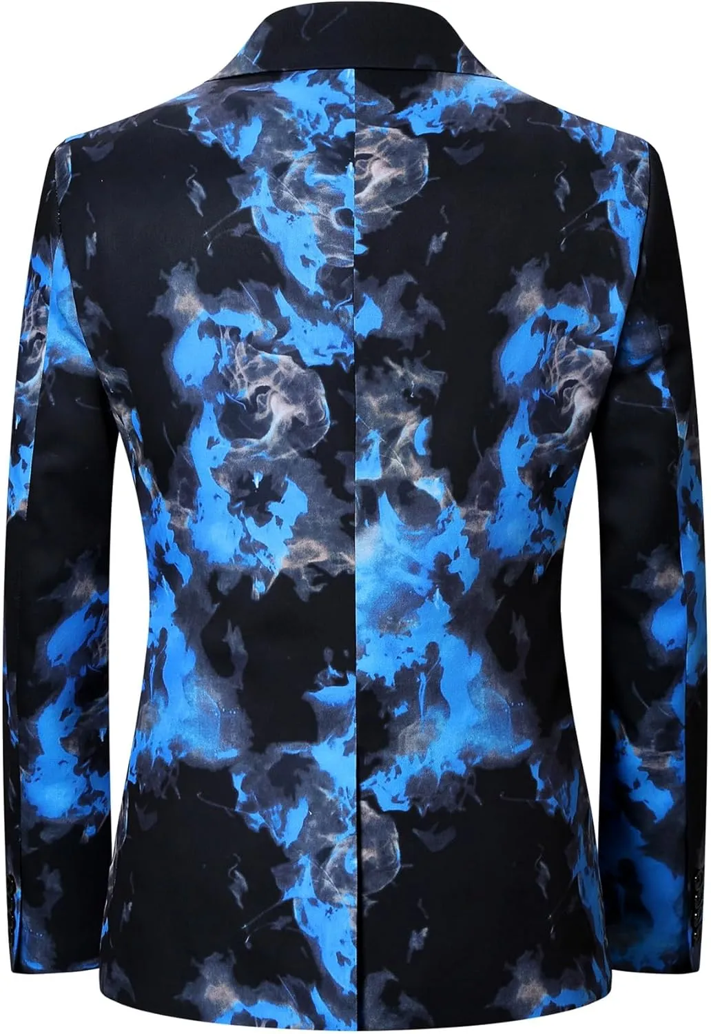 Cloudstyle Mens 2 Piece Floral Dress Suit Pattern Print Party Prom Tuxedo Suit Jacket Pants Set
