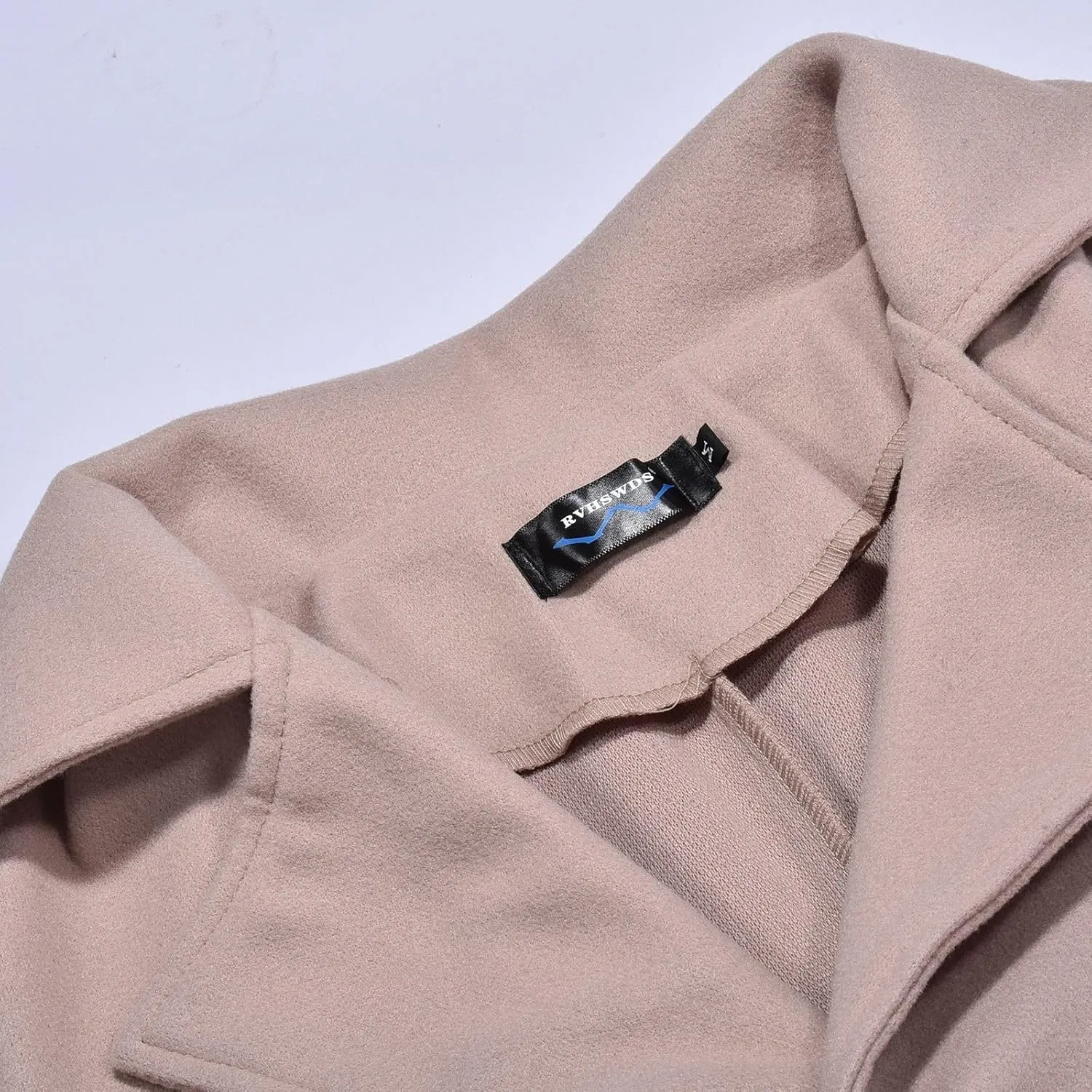 cooki Trench Coat for Women 2023 Women's Wool Trench Coats Warm Winter Pea Coat Double Breasted Mid-Long Lapel Fleece Jackets