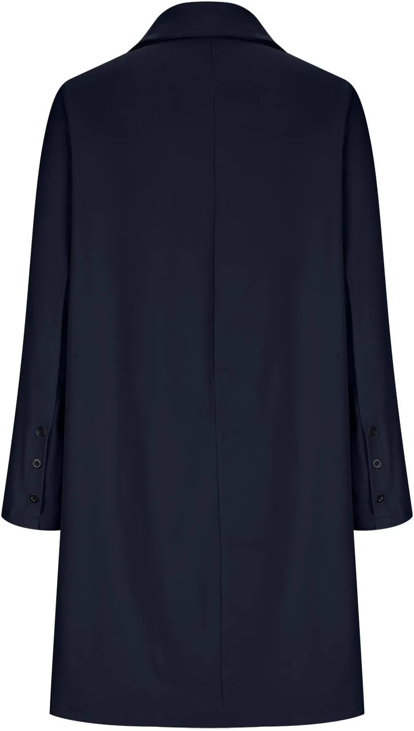cooki Trench Coat for Women Casual Womens Winter Coats Lapel Cardigan Pea Coats Warm Overcoats Fall Long Blazer Jackets