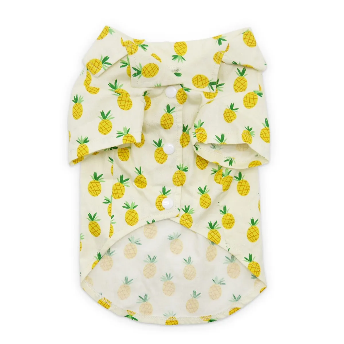 cotton tropical shirt - pineapple - last one!