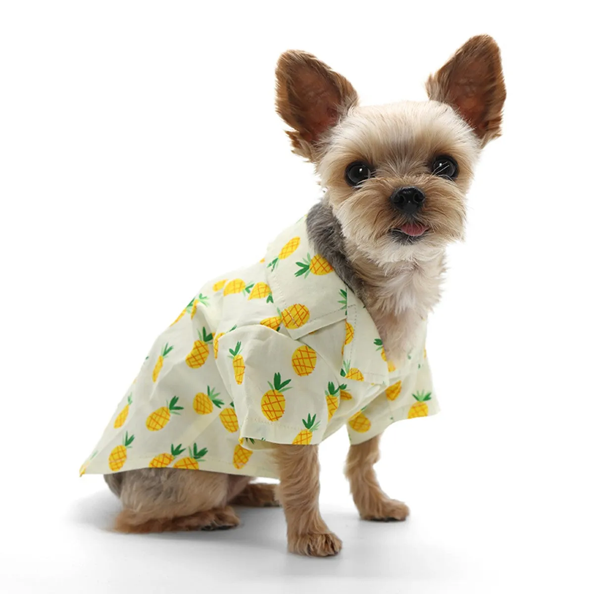 cotton tropical shirt - pineapple - last one!
