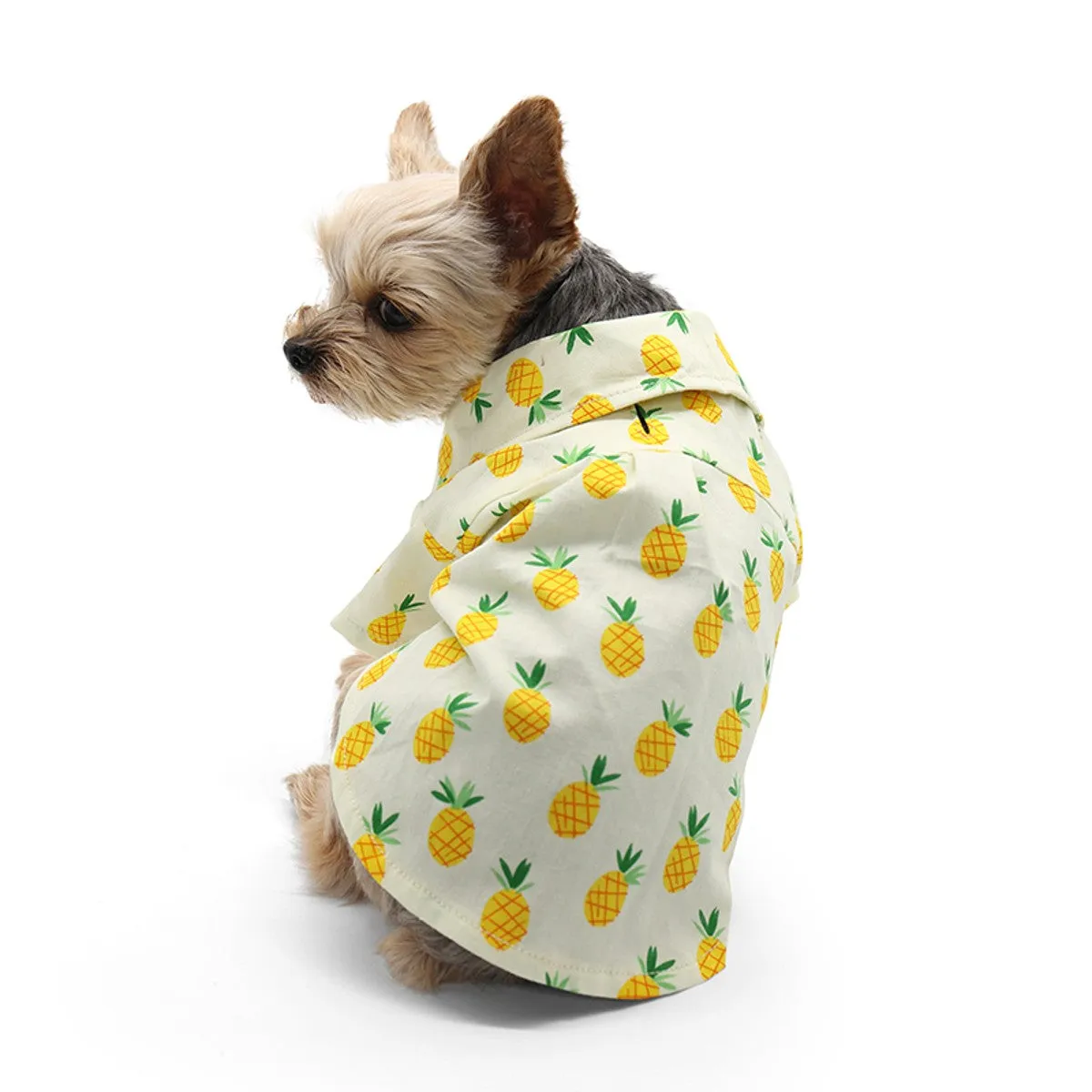 cotton tropical shirt - pineapple - last one!