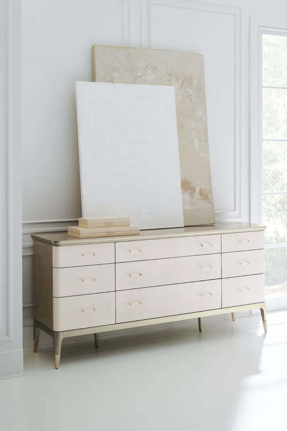 Cream Shagreen Dresser | Caracole Dreamy