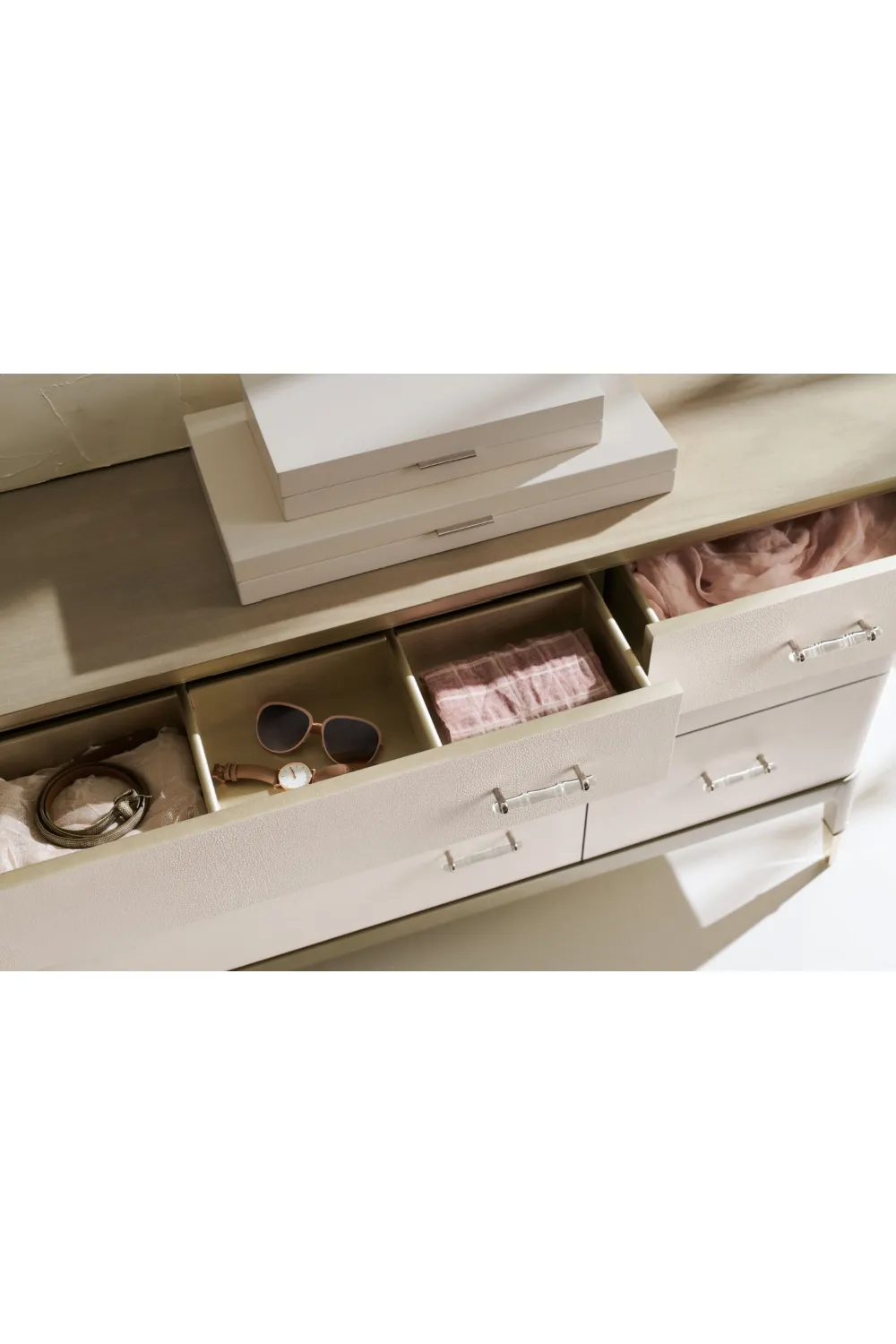 Cream Shagreen Dresser | Caracole Dreamy