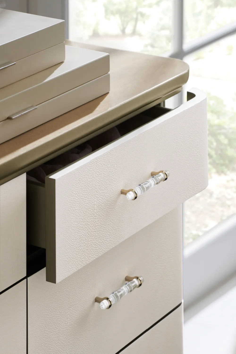 Cream Shagreen Dresser | Caracole Dreamy