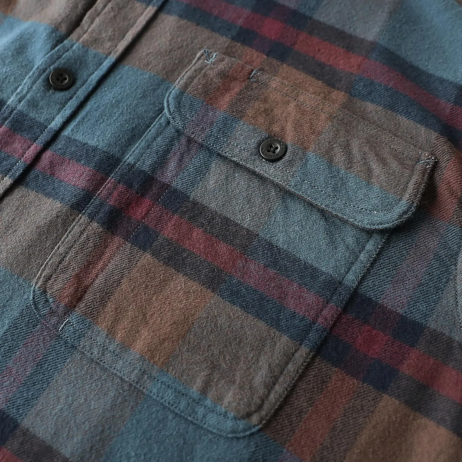 DubinikMens Flannel Shirts Long Sleeve Flannel Shirt for Men Warm Casual Soft Cotton Button Down Plaid Mens Flannel Shirt
