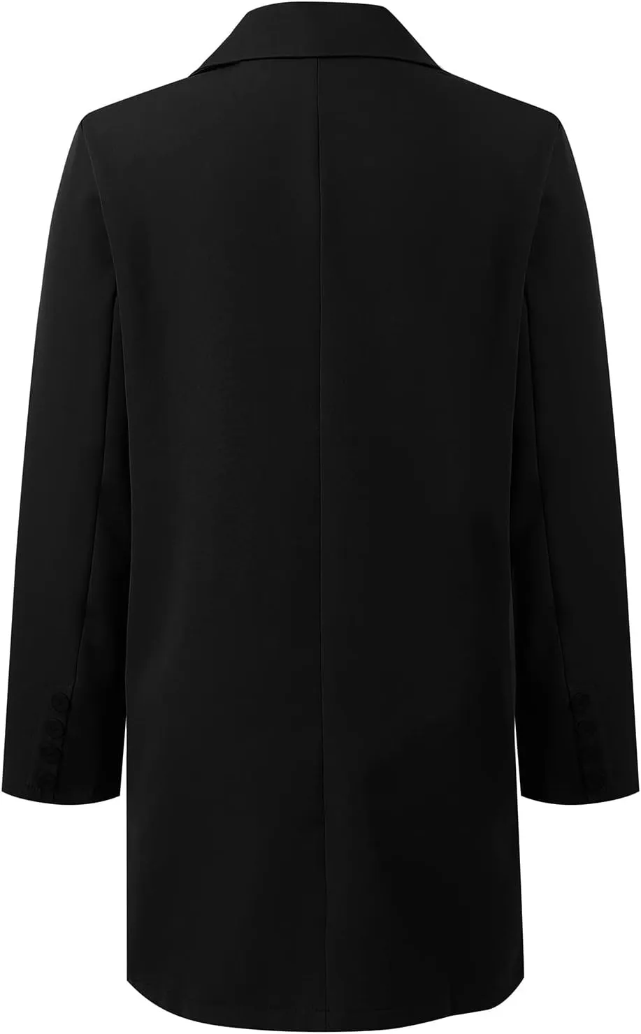 Eduavar Jackets for Women Casual Trench Coat Women Wool Plus Size Long Sleeve Button Down Ligthweight Outwear with Pockets
