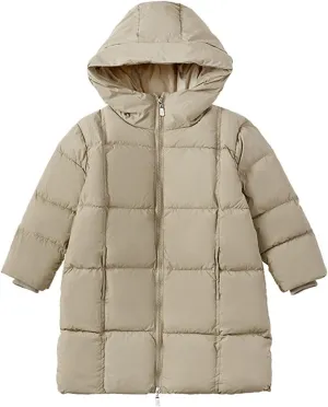 EnJoCho Kids Toddler Baby Girls Boys 3-8 Years Winter Warm Thick Solid Cotton Long Sleeve Padded Jacket Coat Clothes (A#23, 3-4 Years)