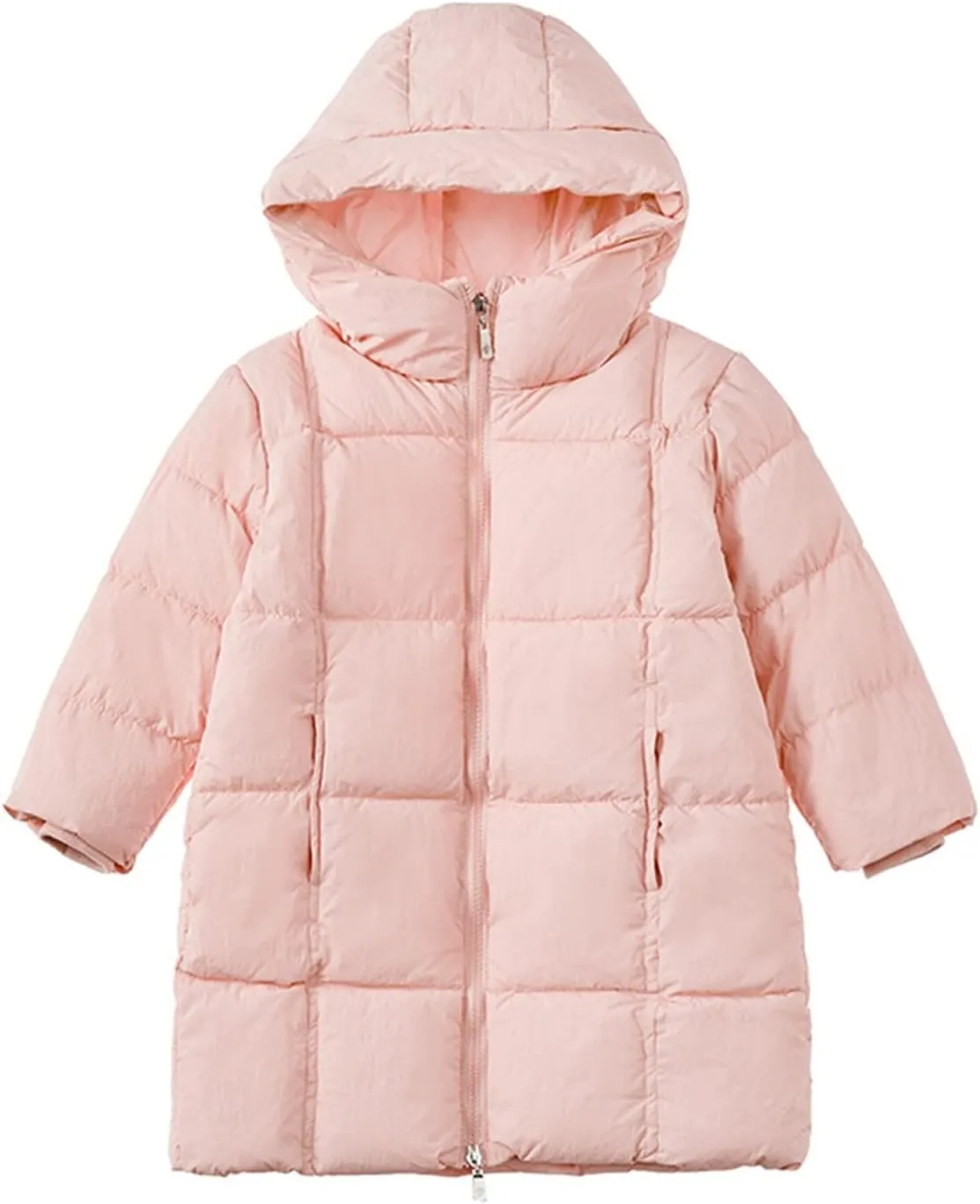 EnJoCho Kids Toddler Baby Girls Boys 3-8 Years Winter Warm Thick Solid Cotton Long Sleeve Padded Jacket Coat Clothes (RD2#23, 7-8 Years)