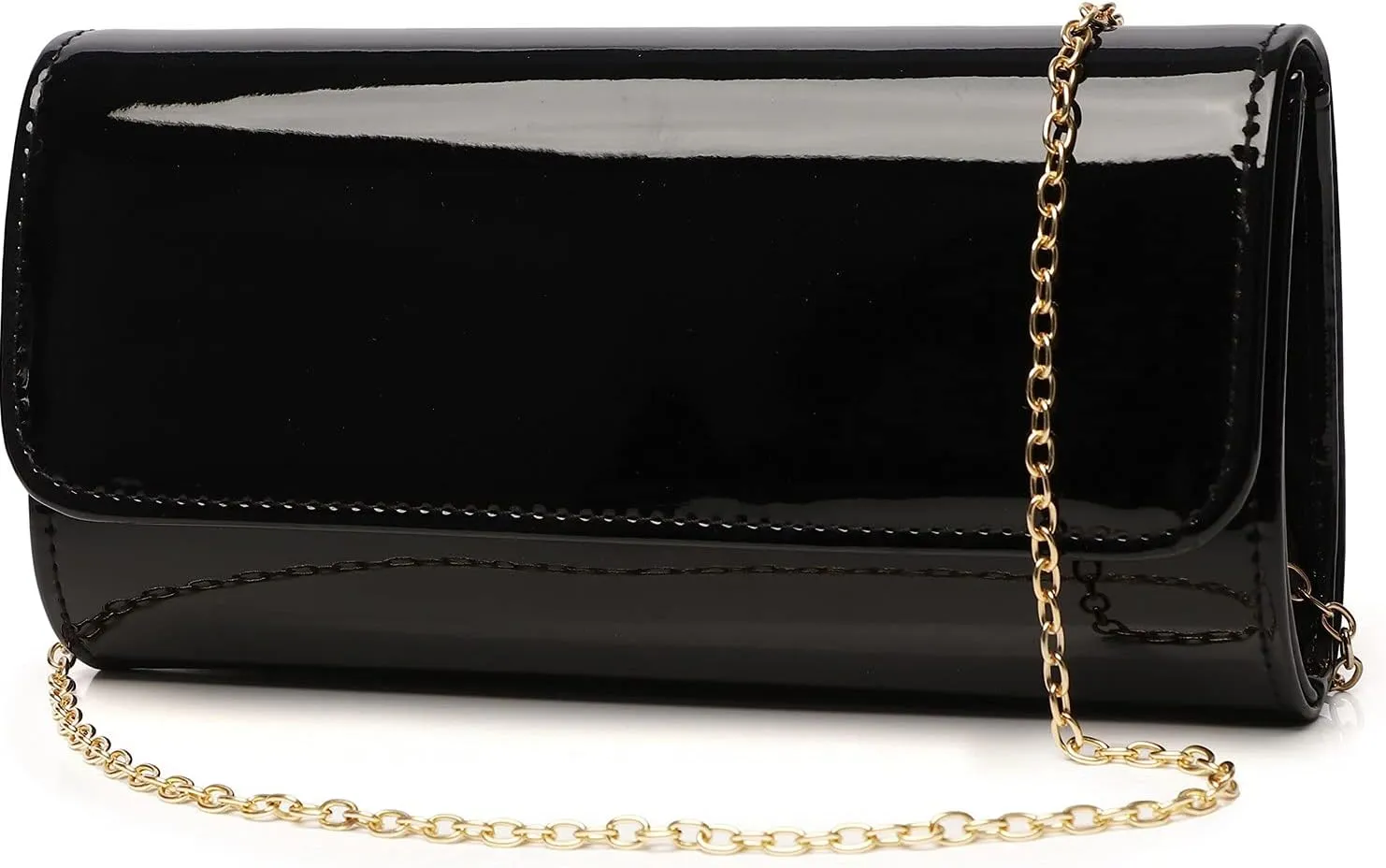Envelope Clutch Evening Bag for Women Genuine Leather for Wedding Party and Formal Events
