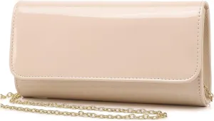 Envelope Clutch Evening Bag for Women Genuine Leather for Wedding Party and Formal Events