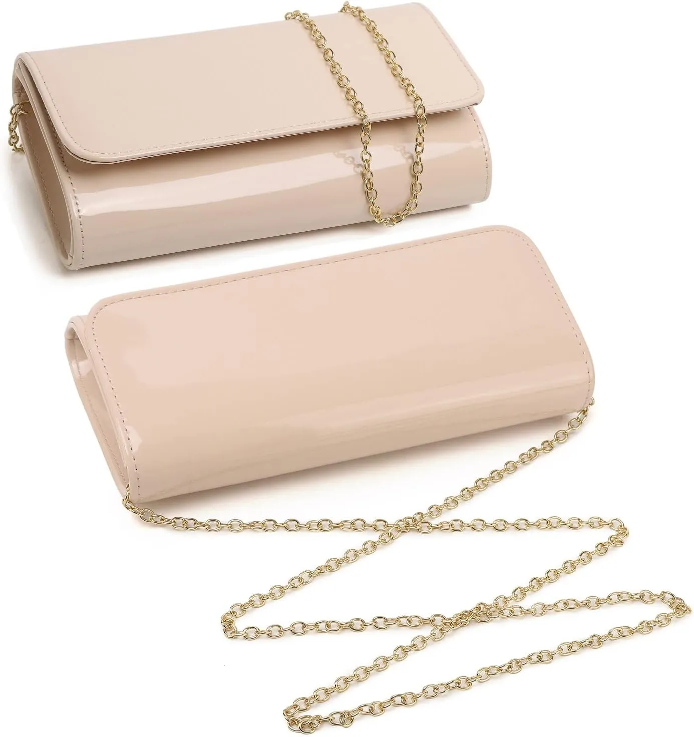 Envelope Clutch Evening Bag for Women Genuine Leather for Wedding Party and Formal Events