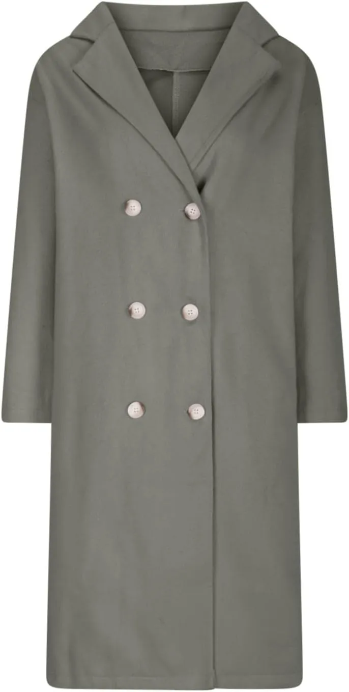 Fall Coats for Women 2024 Winter Peacoat Casual Double Breasted Wool Coat Fashion Elegant Notch Lapel Trench Coats