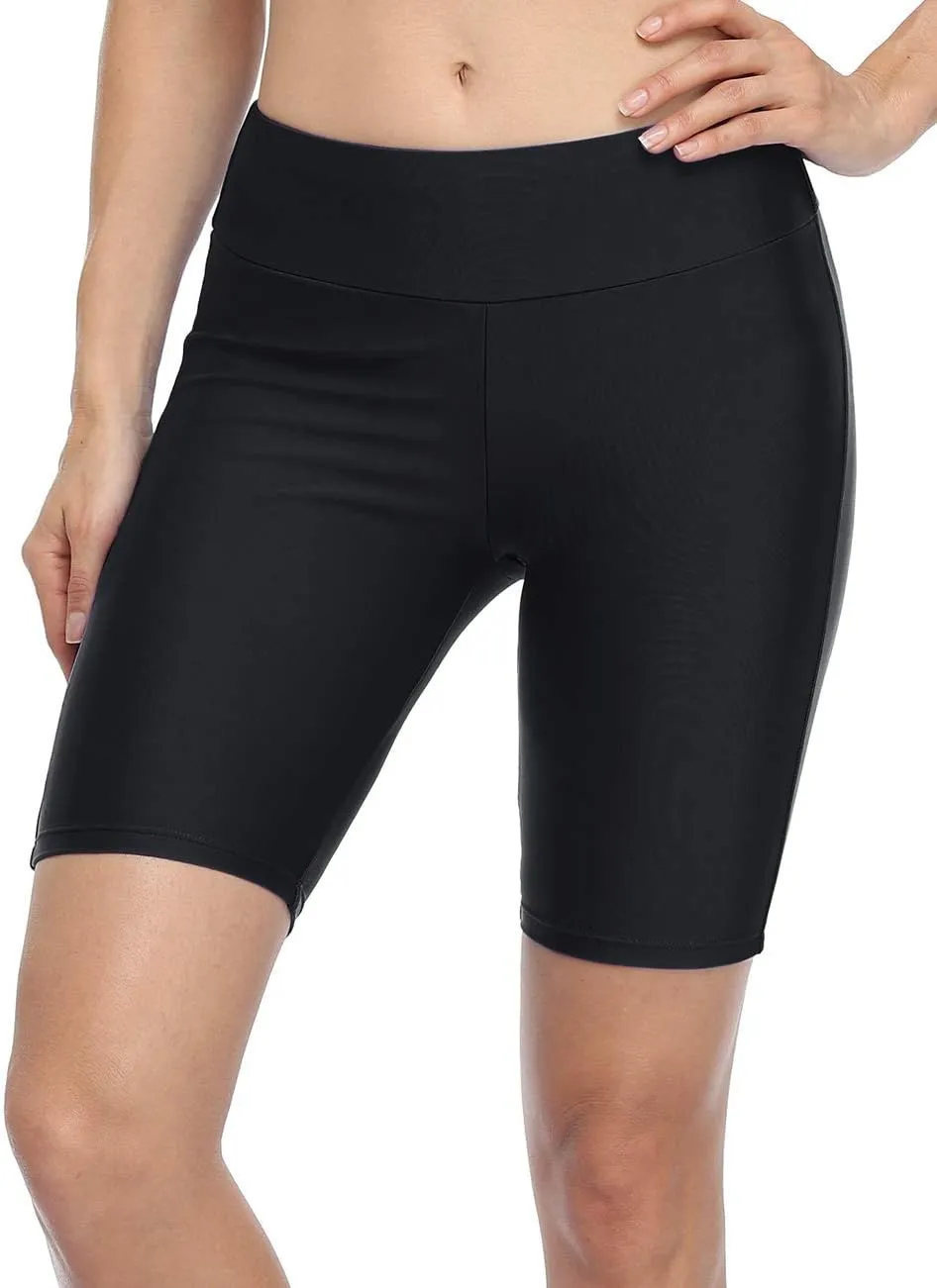 Firpearl Women's Swim Shorts UPF50  Sport Board Shorts Plus Size Tankini Swimsuit Bottom