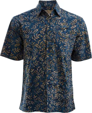 Floating Leaves Tropical Cotton Batik Shirt